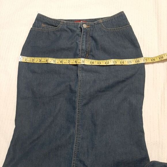 Top One Jeans Pencil Denim Skirt Knee Length Hight waisted Small - Picture 10 of 10